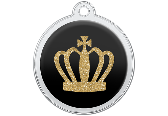 Médaille pour chien avec motif courronne de roi – Médailles pour chiens